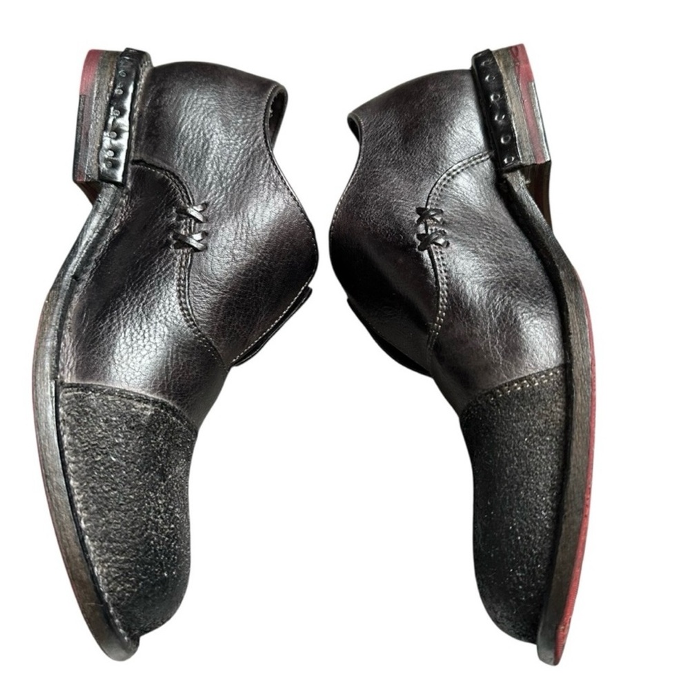 BED|STU Women's ROSE Cap Toe Slip-On Oxford Shoe, Black DD, Size US 7